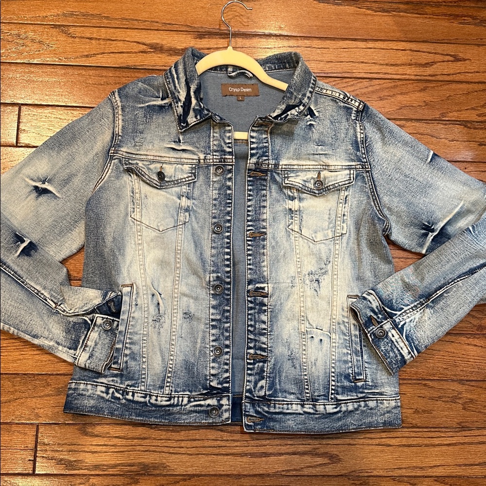 Crysp Light Blue Denim Jacket large